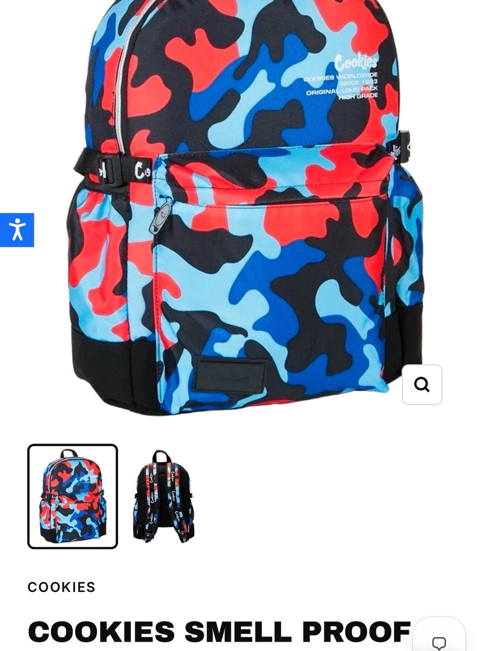 Cookies Blue & Red Camo Backpack - Men Bags